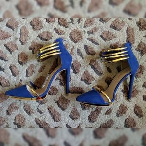 Liliana Danielle Suede Pointy Toe Stiletto Heels